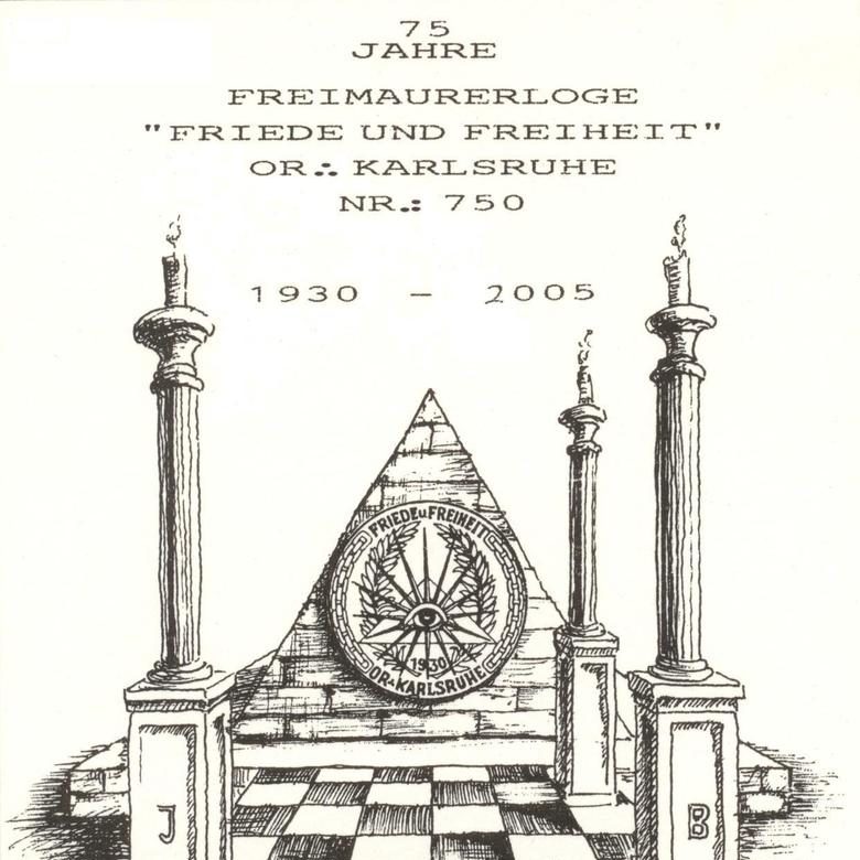 Historisches Emblem der Karlsruher Loge